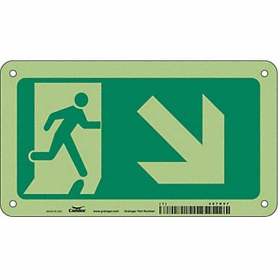 Safety Sign 4 1/2 in x 8 in Aluminum