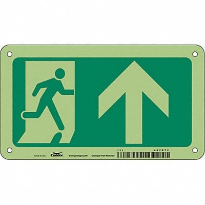 Safety Sign 4 1/2 in x 8 in Aluminum