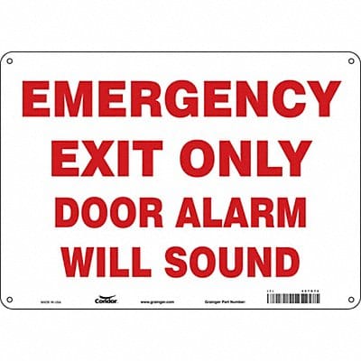 Safety Sign 10 in x 14 in Aluminum