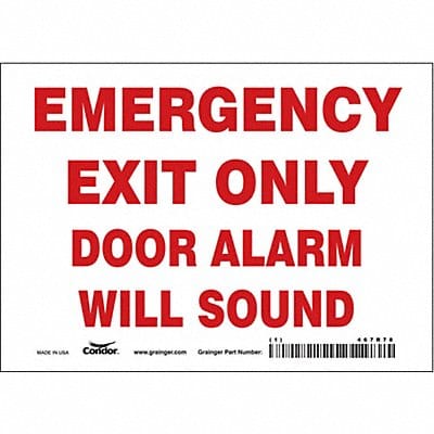 Safety Sign 5 in x 7 in Vinyl