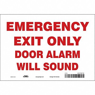 Safety Sign 7 in x 10 in Vinyl