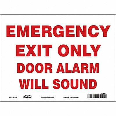 Safety Sign 9 in x 12 in Vinyl