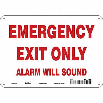 Safety Sign 7 in x 10 in Polyethylene