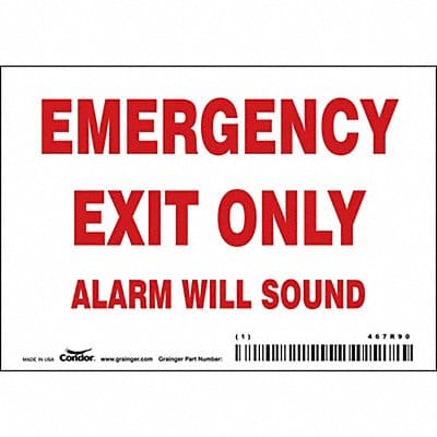 Safety Sign 3 1/2 in x 5 in Vinyl