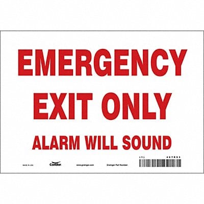 Safety Sign 7 in x 10 in Vinyl