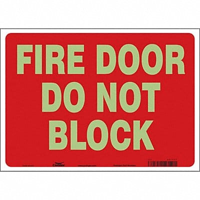 J7045 Safety Sign 10 in x 14 in Glow Vinyl