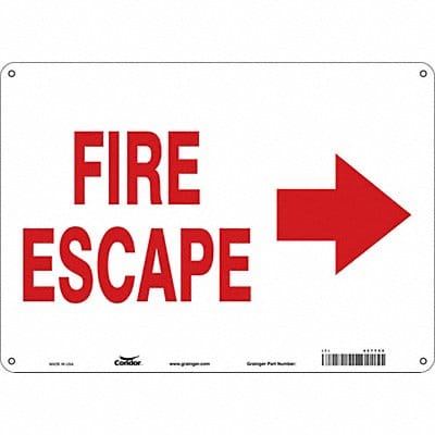 Safety Sign 10 in x 14 in Aluminum