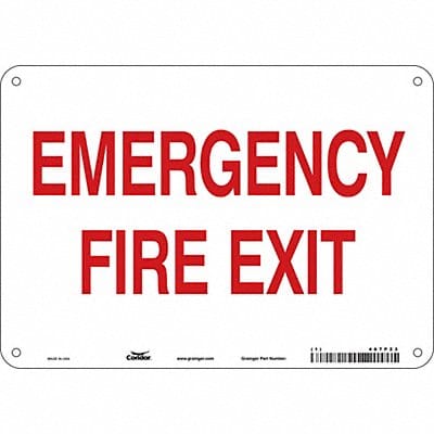 Safety Sign 7 in x 10 in Aluminum