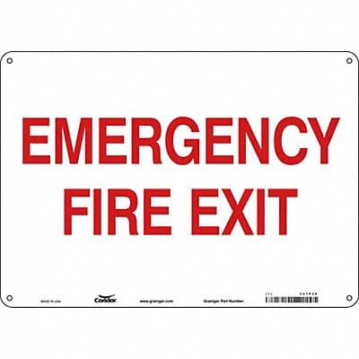 Safety Sign 10 in x 14 in Polyethylene