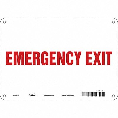 Safety Sign 7 in x 10 in Polyethylene