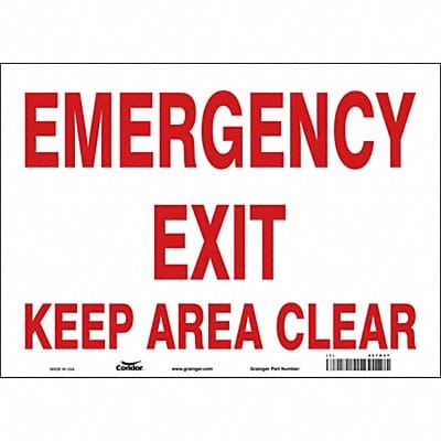 Safety Sign 10 in x 14 in Vinyl