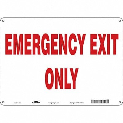 J6981 Safety Sign 10 in x 14 in Polyethylene