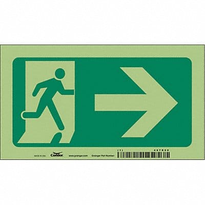 Safety Sign 4 1/2 in x 8 in Aluminum