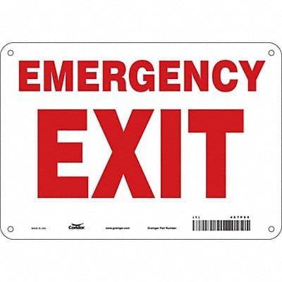 Safety Sign 7 in x 10 in Polyethylene