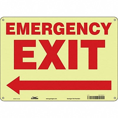 Safety Sign 10 in x 14 in Polyethylene