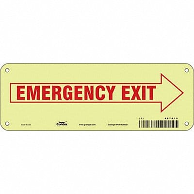 Safety Sign 3 1/2 x 10 in Polyethylene