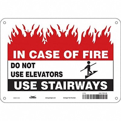 Safety Sign 7 in x 10 in Glow Vinyl