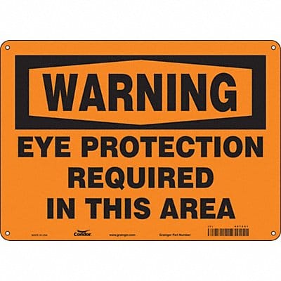 Safety Sign 10 inx14 in Aluminum