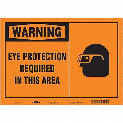 Safety Sign 10 in x 14 in Vinyl