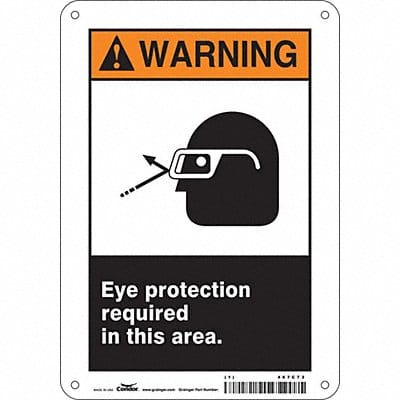 Safety Sign 10 inx7 in Aluminum