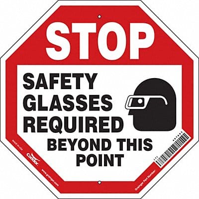 Safety Sign 18 inx18 in Aluminum