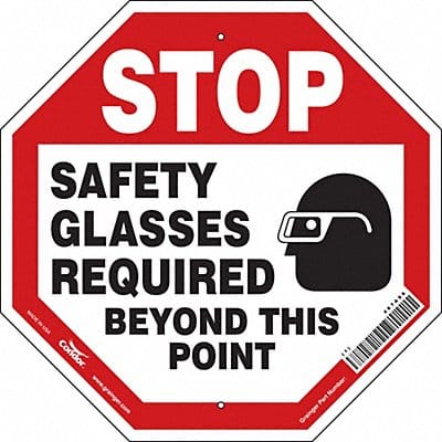 Safety Sign 18 inx18 in Polyethylene