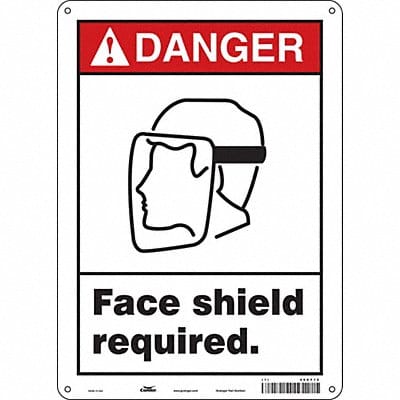 Safety Sign 14 inx10 in Polyethylene