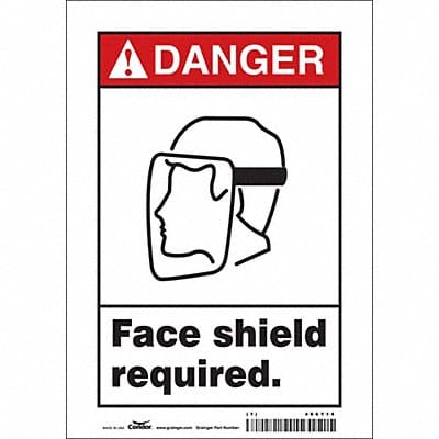 Safety Sign 10 in x 7 in Vinyl