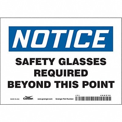 J7003 Safety Sign 5 inx7 in Vinyl