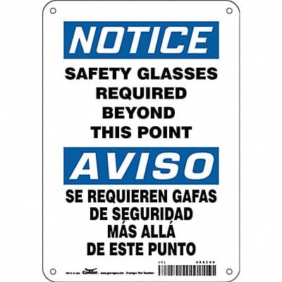 Safety Sign 10 inx7 in Polyethylene