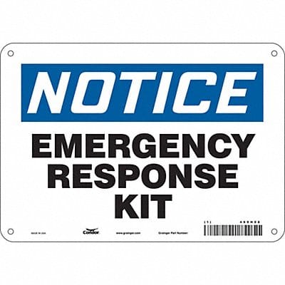 J9406 Safety Sign 7 in x 10 in Aluminum