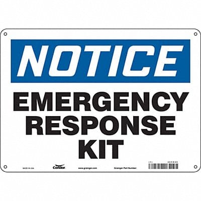 J9406 Safety Sign 10 in x 14 in Aluminum