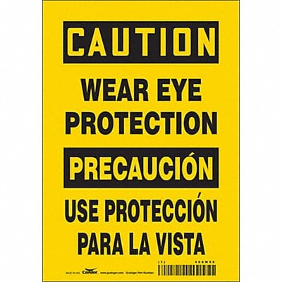 Safety Sign 10 in x 7 in Vinyl