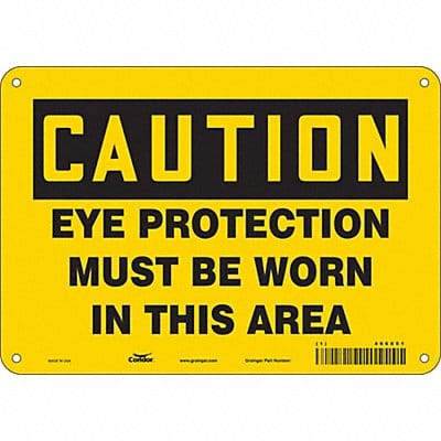 Safety Sign 7 inx10 in Polyethylene