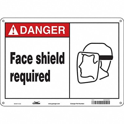 Safety Sign 10 inx14 in Aluminum