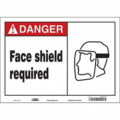 Safety Sign 10 in x 14 in Vinyl