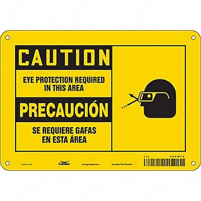 K0345 Safety Sign 7 in x 10 in Aluminum