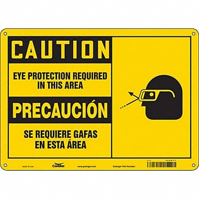 K0345 Safety Sign 10 inx14 in Polyethylene