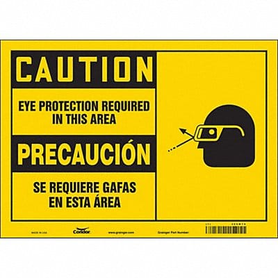 K0345 Safety Sign 10 inx14 in Vinyl