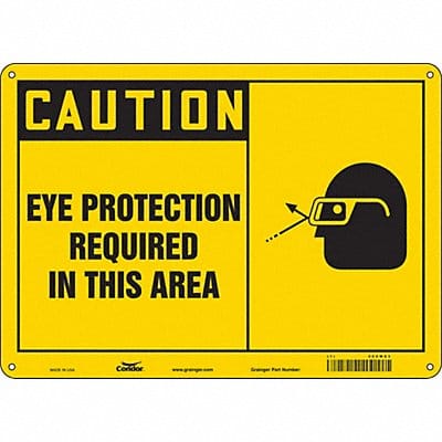 Safety Sign 10 in x 14 in Polyethylene