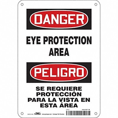 Safety Sign 10 inx7 in Aluminum