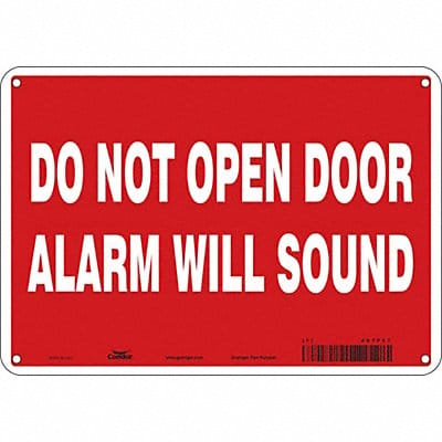 Safety Sign 7 in x 10 in Aluminum