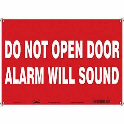 Safety Sign 10 in x 14 in Glow Vinyl