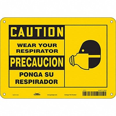 Safety Sign 7 inx10 in Vinyl