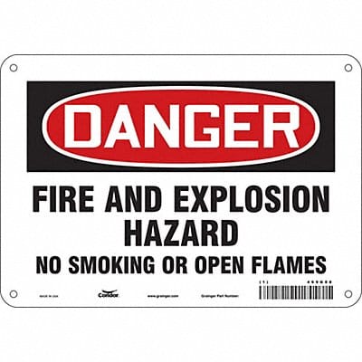 Safety Sign 7 in x 10 in Aluminum