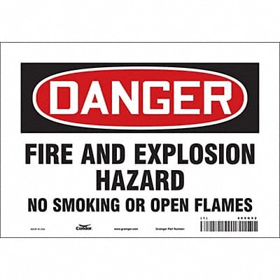 Safety Sign 7 inx10 in Vinyl