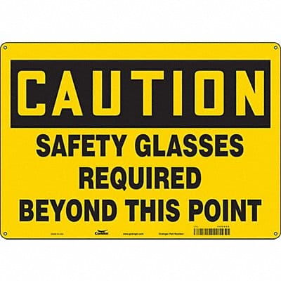 Safety Sign 14 inx20 in Polyethylene