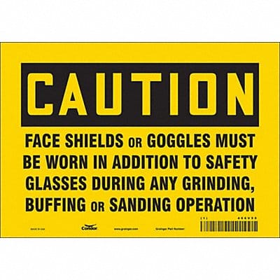 Safety Sign 7 inx10 in Vinyl