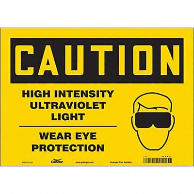 Safety Sign 10 inx14 in Vinyl