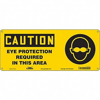 Safety Sign 7 in x 17 in Polyethylene